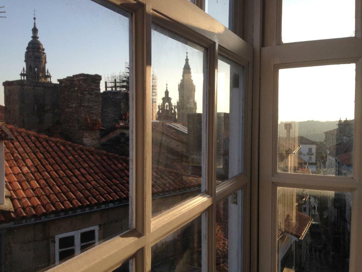 Apto. En Plaza De Cervantes Apartment ซานติอาโก เด กอมโปสเตลา ภายนอก รูปภาพ